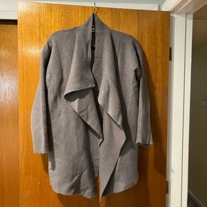 Grey sweater cardigan
